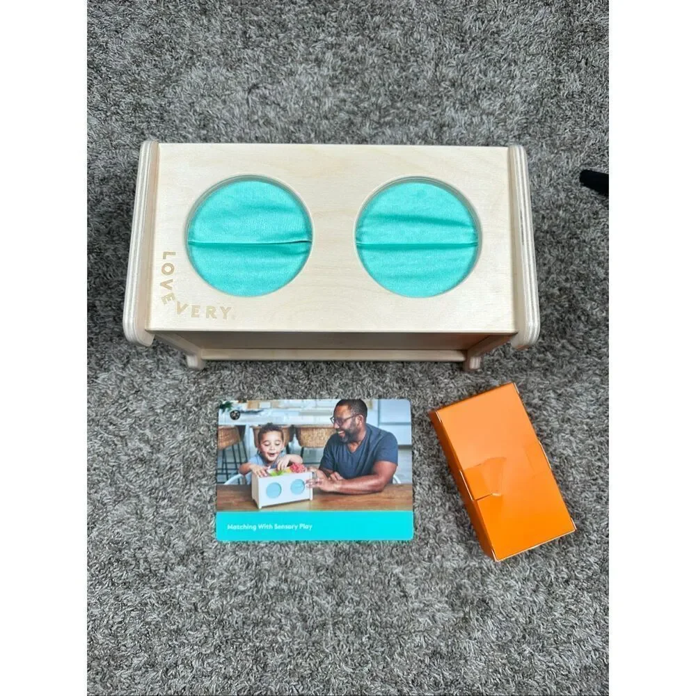 Lovevery NEW Montessori Sensory Box Matching With Sensory Play Wooden 4 Years